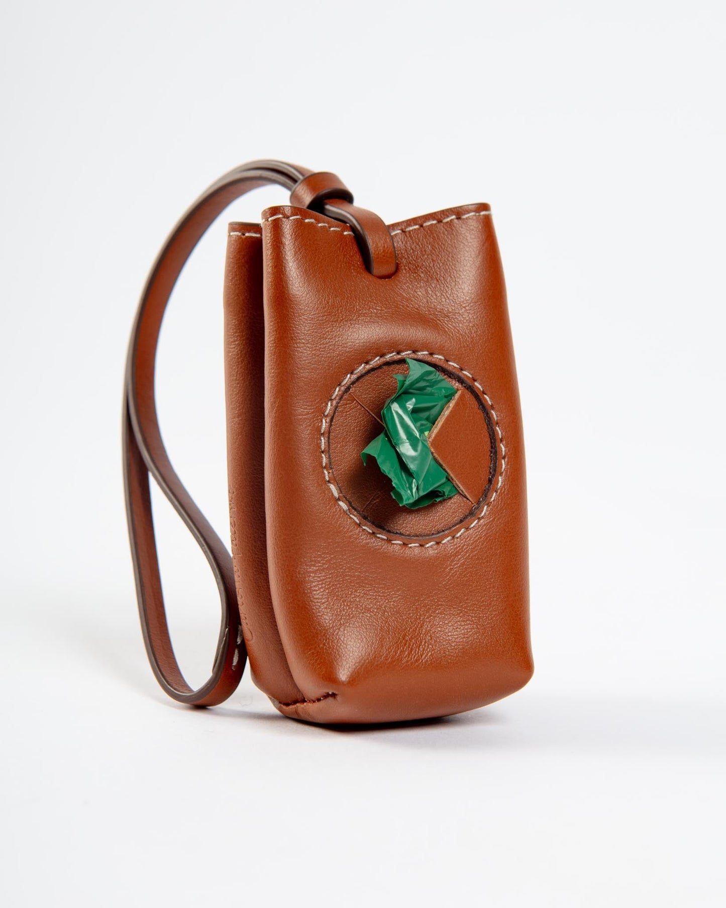 Leather Poop Bag Roll Holder