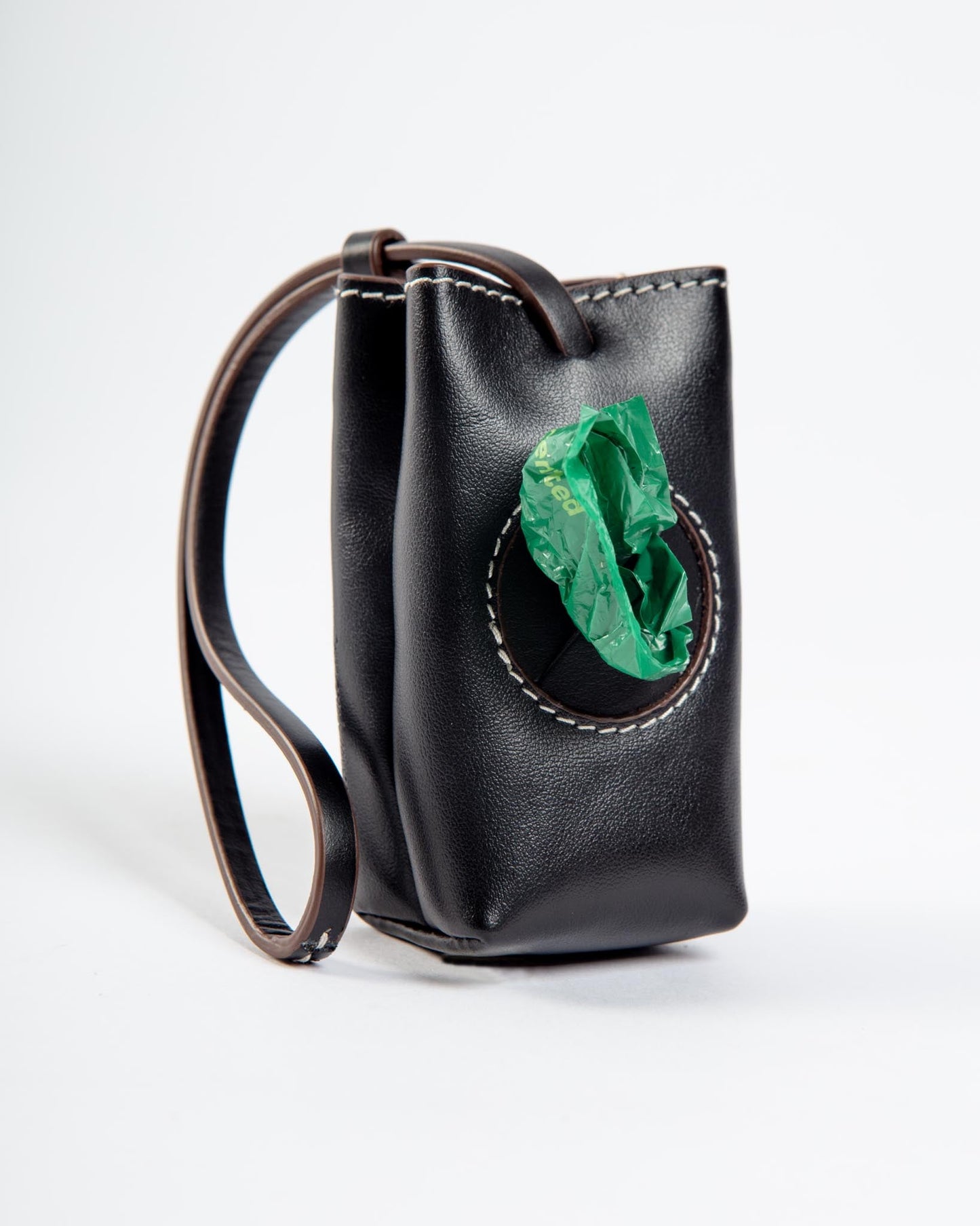 Leather Poop Bag Roll Holder